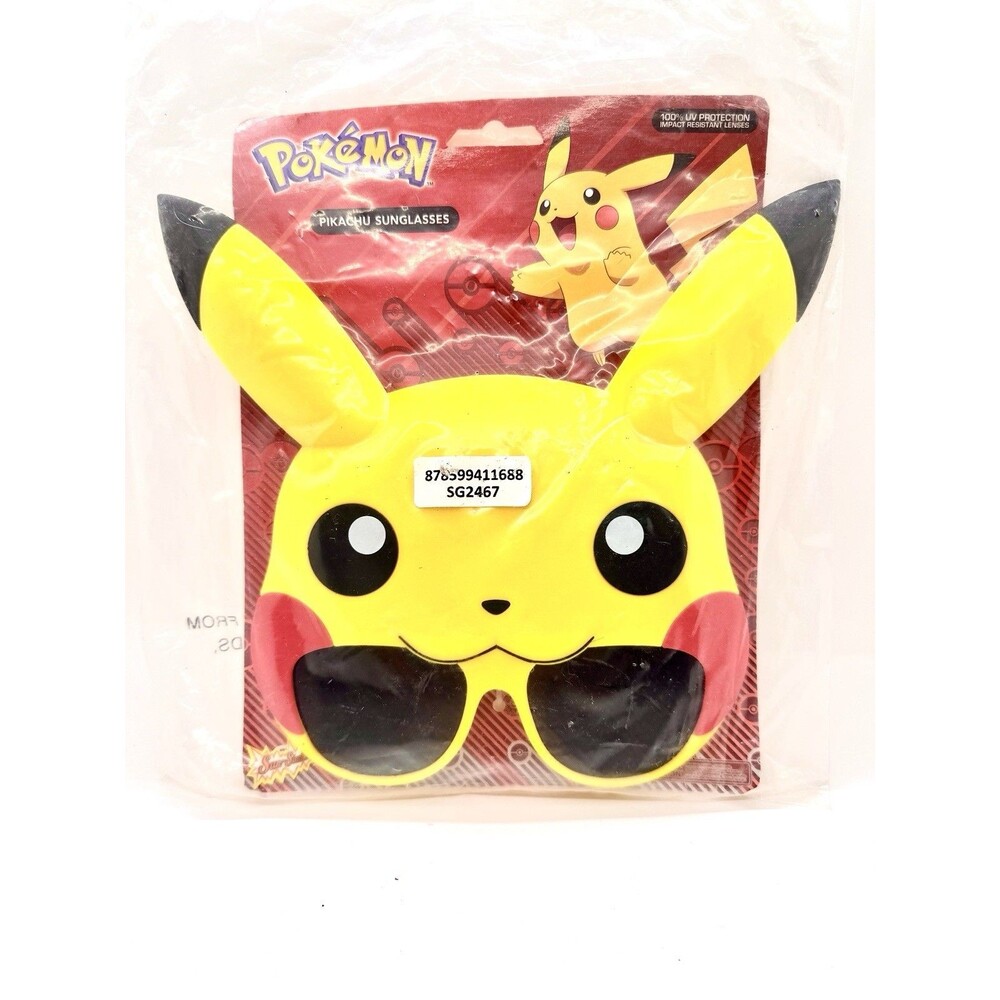 Sun-Staches‎ Pokemon Pikachu Sunglasses Kids Novelty Costume UV New